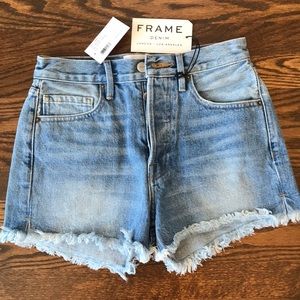 Frame High Rise Blue Jean Shorts SIZE 25 NWT